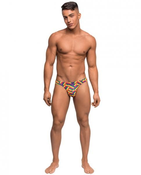 Rainbow Pride Contoured Pouch Thong – Men's Underwear